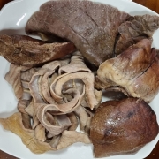 전라도 순대 모듬내장(간,허파,염통,오소리감투,소창)1kg