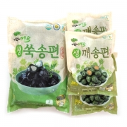 거문도 송편세트1(생쑥송편1kg+1봉+생깨송편300gx3봉)+부직포포장